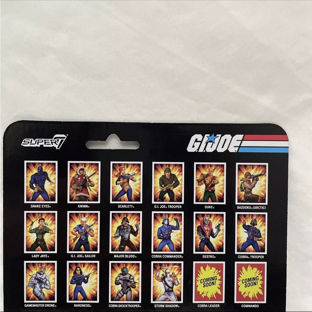 GI JOE Duke First Sergeant Super 7 3.75" INCH REACTION FIGURE NEW In Hand - Picture 4 of 7